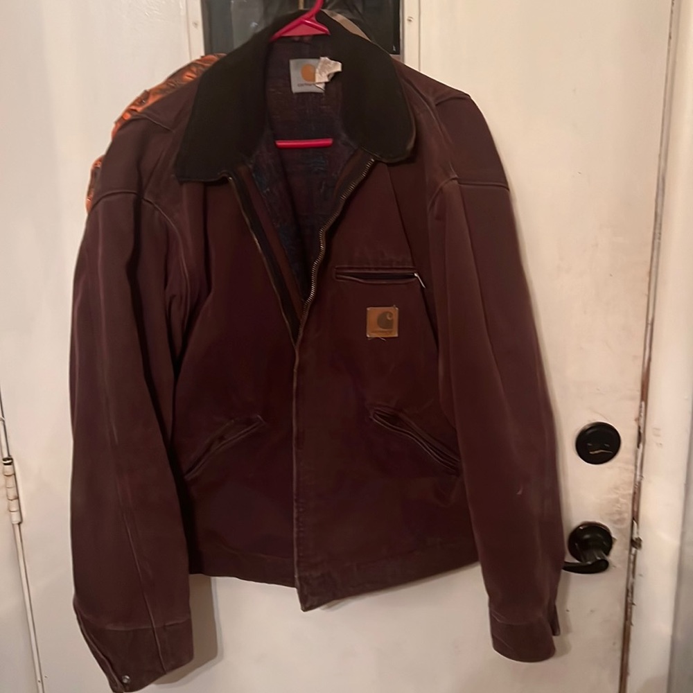 Vintage Carhartt flannel lined jacket